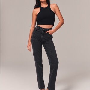 Abercrombie 90s straight ultra high rise jean